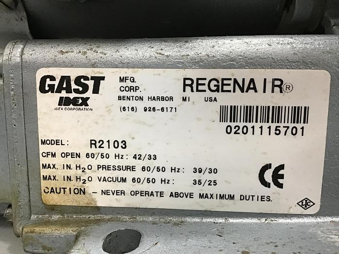Used GAST MFG R2103