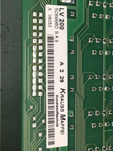 Used KRAUSS MAFFEI Circuit Board LV200 #126712