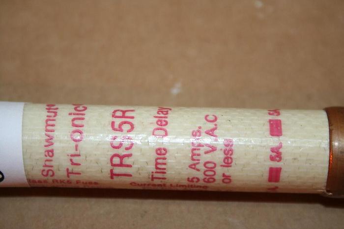 Used SHAWMUT 5 Amp Fuse TRS5R Used