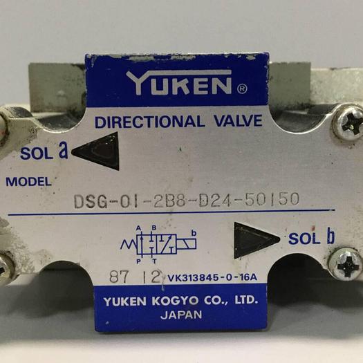Used YUKEN Directional Valve DSG-01-2B8-D24-50150 #91577