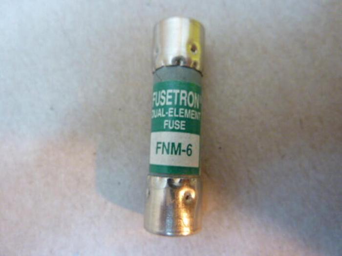 Used FUSETRON 6 Amp Fuse FNM-6 #38996