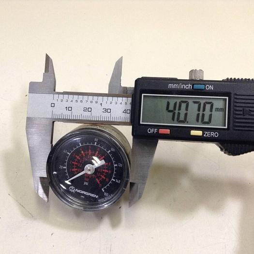 Used NORGREN Pressure Gauge GAUGE809 #83809