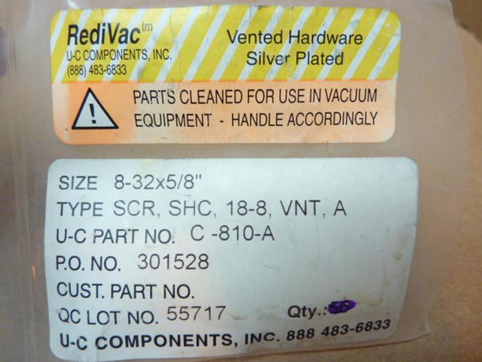 U-C COMPONENTS Socket Head Screw C-810-A #41299