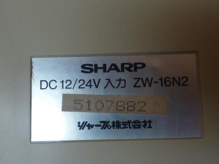 Used SHARP Input Module ZW16N2 #36263