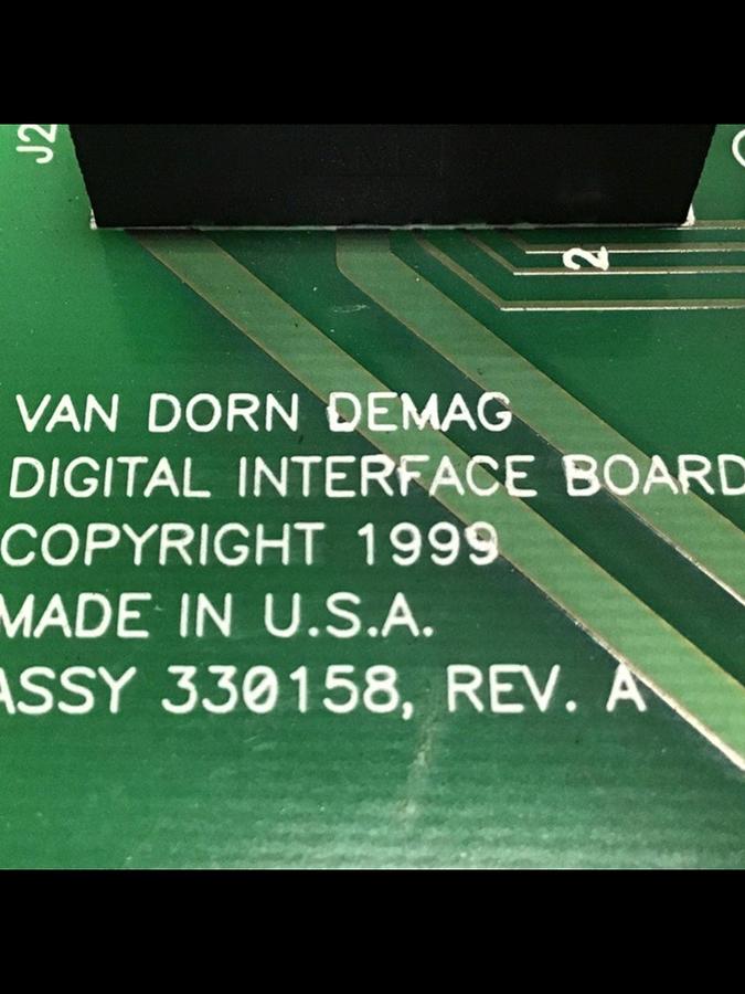 Used VAN DORN Digital Interface Board 330158 PC330-158 330-158 USED 