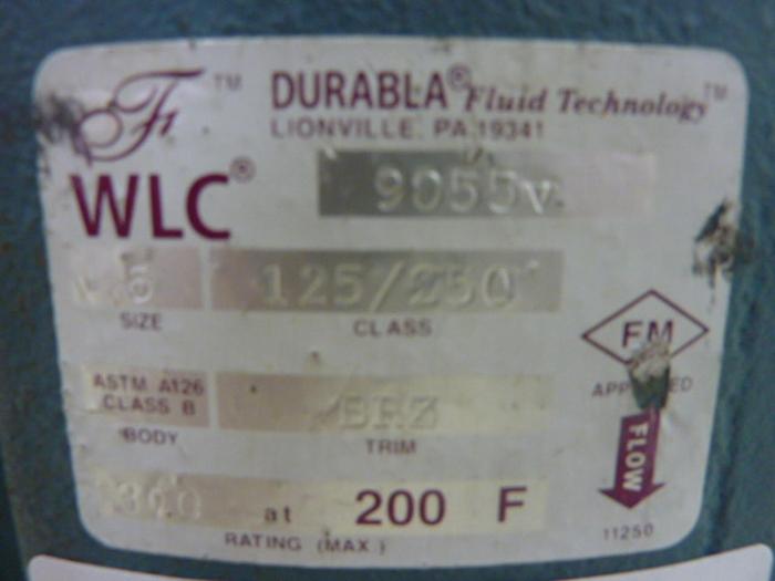 Used DURABLA WLC Check Valve 9055V #47079