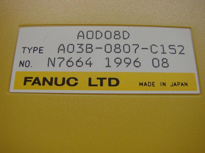 Used FANUC I/O Module A03B-0807-C152 #7540