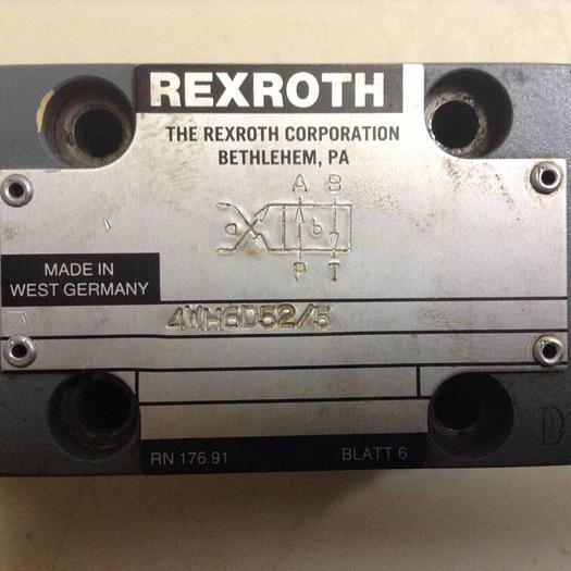 Used REXROTH Hydraulic Valve 4WH6D525 #85590