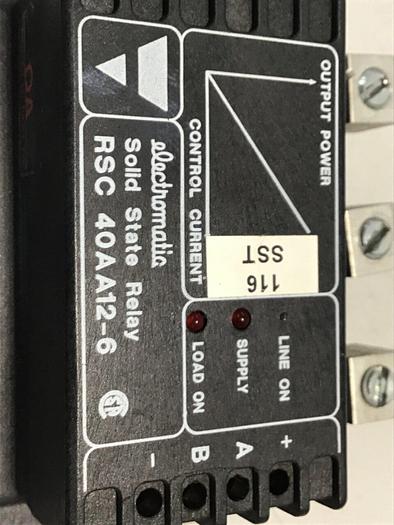 Used ELECTROMATIC Solid State Relay RSC 40AA12-6 #118021