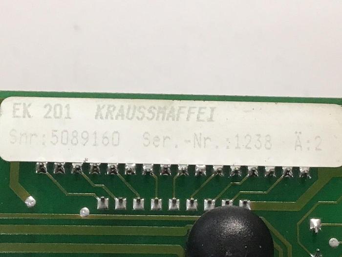 Used KRAUSS MAFFEI Circuit Board 5089160 EK 201 #120249