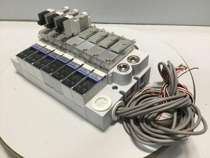 Used KOGANEI Manifold w/ Valves PBM7P-3W #104868