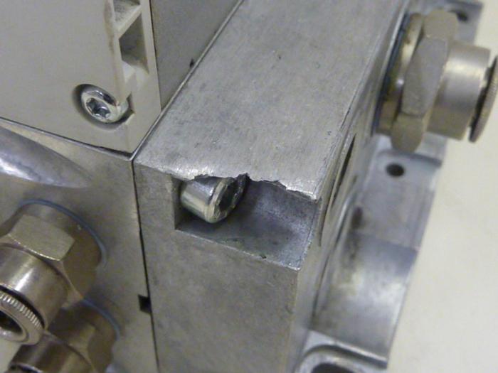 Used FESTO Control Block w/ Valves VABE-S6-1R-N12 #61211