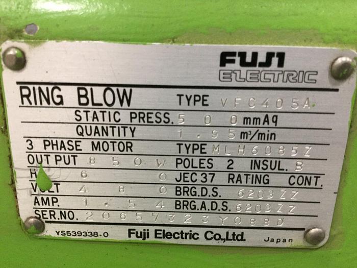 Used FUJI ELECTRIC Blower VFC405A #103282