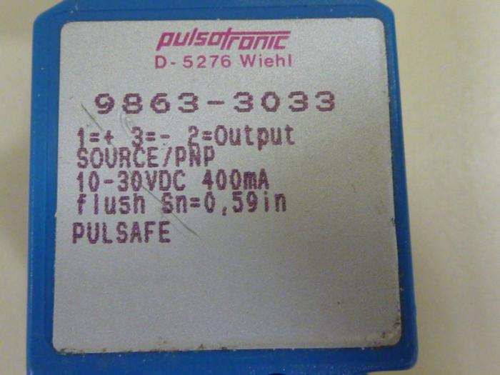 Used PULSOTRONIC Sensor 9863-3033 #55642