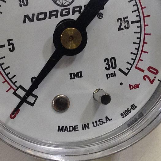 NORGREN Pressure Gauge 9106-01 #83881