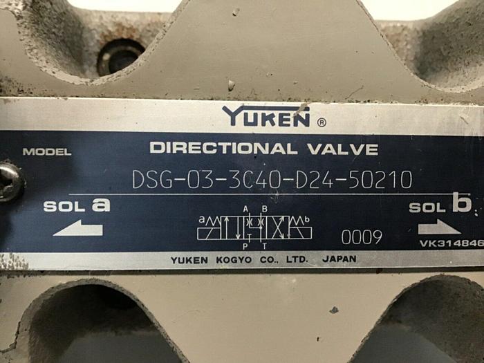 Used YUKEN Directional Valve DSG-03-3C40-D24-50210 #111760