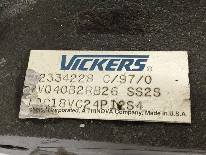 Used VICKERS Hydraulic Pump VQ40B2RB26SS2S Used