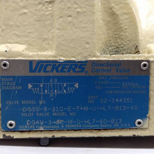 Used VICKERS Directional Control Valve DG4V-3-6C-M-U-HL7-60-B13  Used
