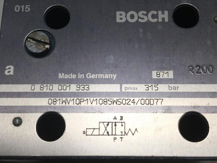 Used BOSCH Valve 0 810 001 933 #105659