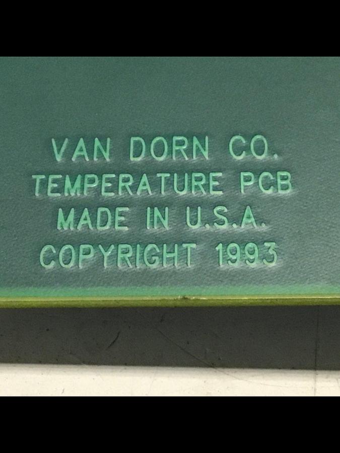 Used VAN DORN Temperature Circuit Board PC330-021 330-021 USED