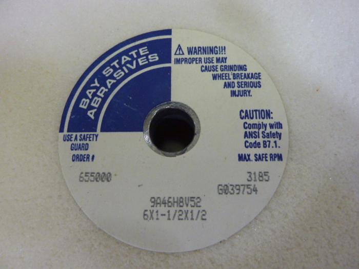 BAY STATE ABRASIVES Grinding Wheel 9A46H8V52 #57843