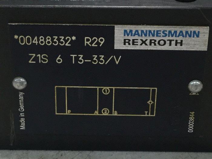 Used MANNESMANN REXROTH Valve Z1S6T333V #102603