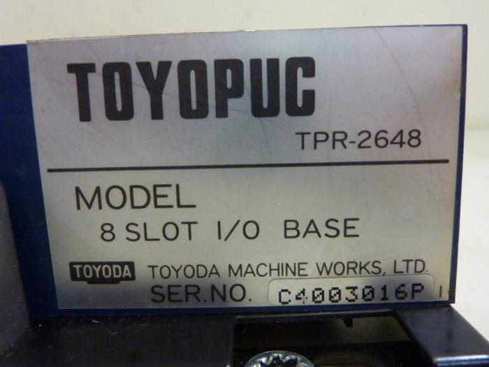 Used TOYODA 8 Slot I/O Base TPR-2648 #59719
