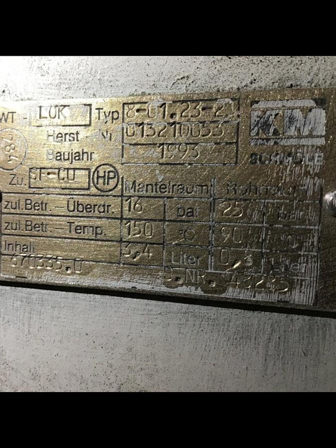 Used KM SCHMOLE Heat Exchanger 8-01.23-2 USED