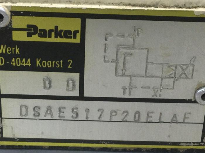 Used PARKER Valve DSAE517P20ELAF Used