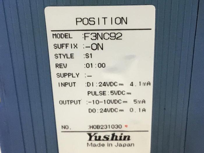 Used YUSHIN AMERICA Position Module F3NC92-ON #126813