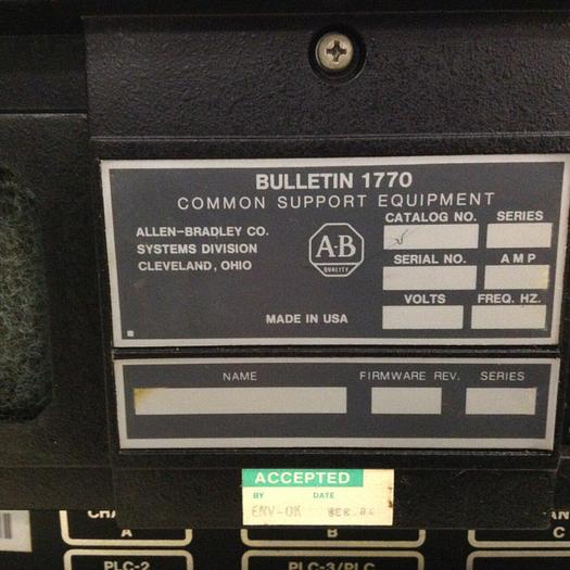 Used ALLEN BRADLEY Industrial Terminal 1770-TA SER B #75894