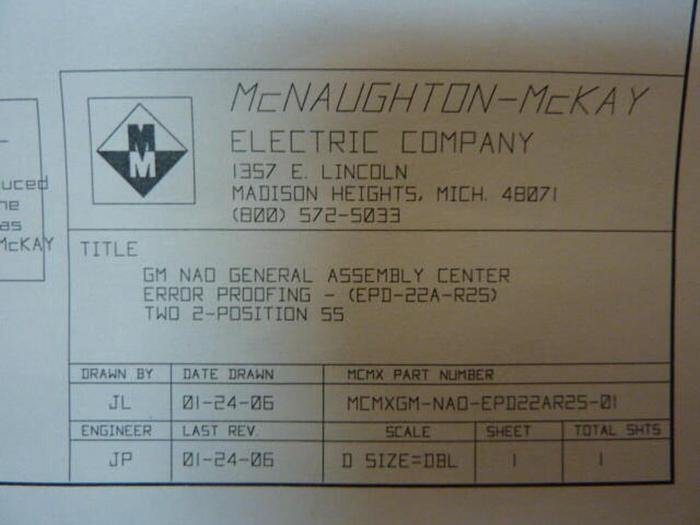 MCNAUGHTON-MCKAY ELECTRIC CO Switch GM-NAO-EPD22AR2S-01 #28866