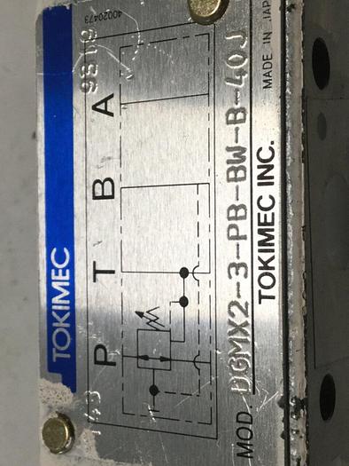 Used TOKIMEC Valve DGMX2-3-PB-BW-B-40J #106394