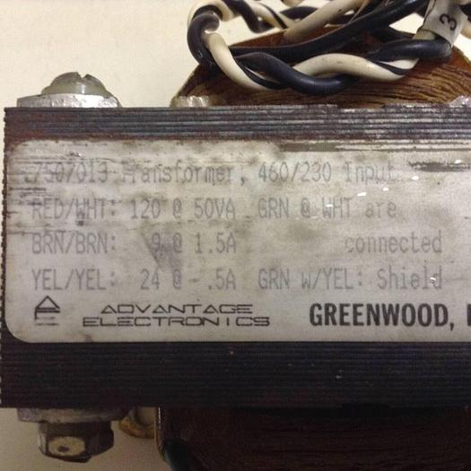 Used ADVANTAGE ELECTRONICS Transformer 7507013 #87567