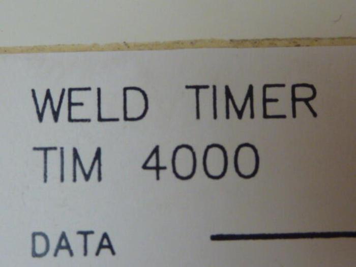 Used PERTRON Weld Timer TIM 4000 Used