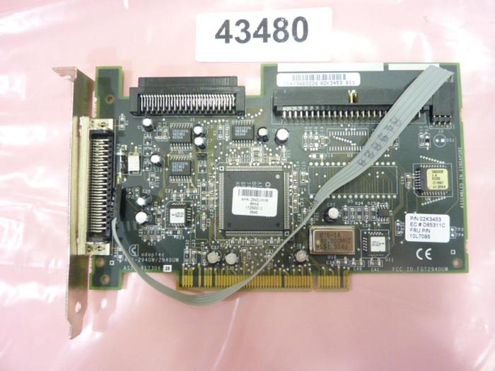 Used ADAPTEC Controller Card AHA-2940W/294OUW #43480
