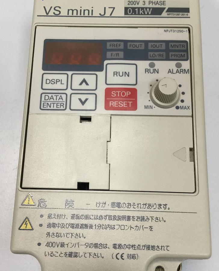 Used YASKAWA VS Mini J7 Inverter CIMR-J7AA20P1 USED