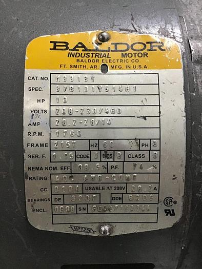 Used NELMOR 10 HP Grinder / Granulator, G1012P1, Used