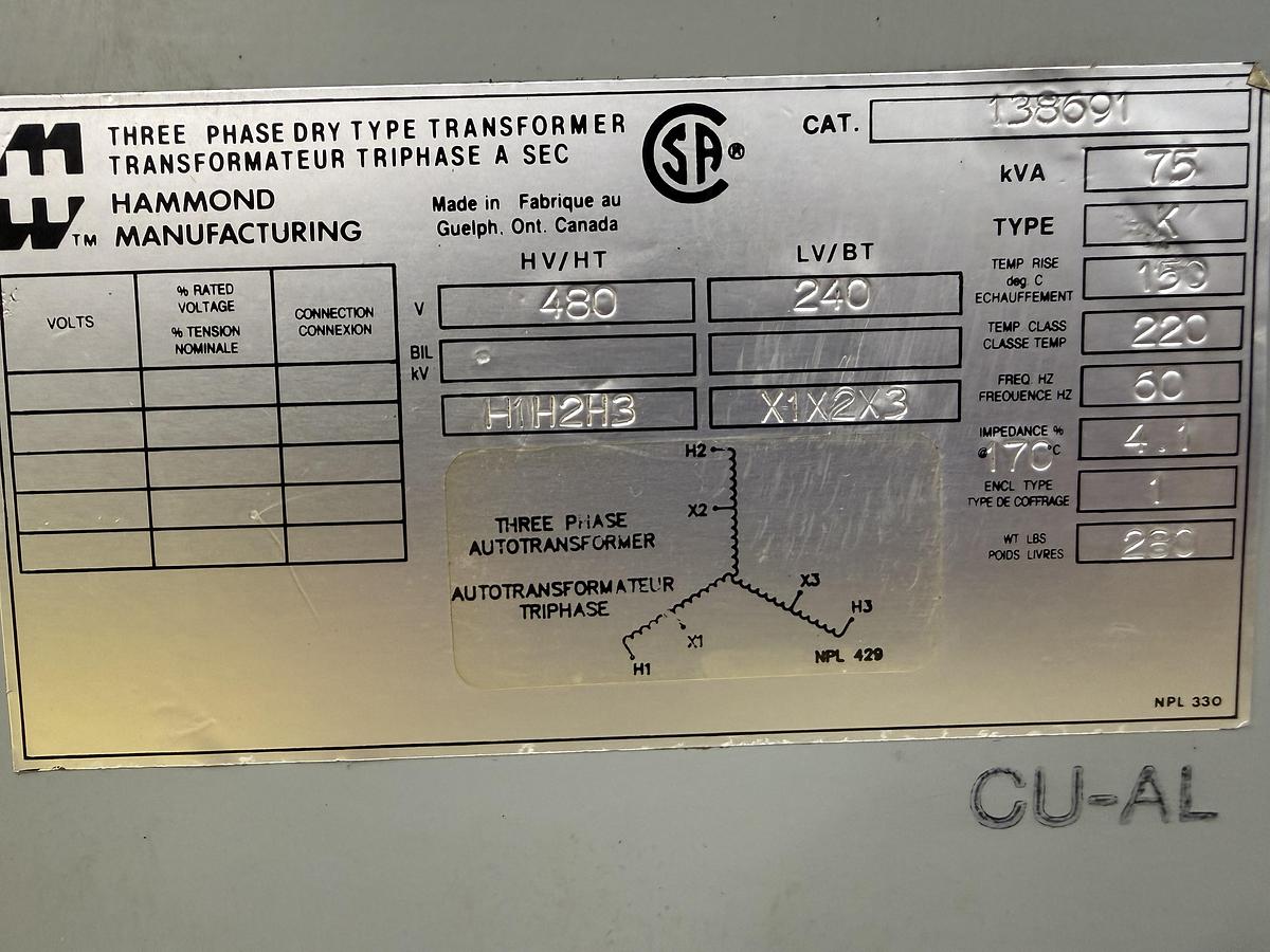 Used HAMMOND MANUFACTURING 138691
