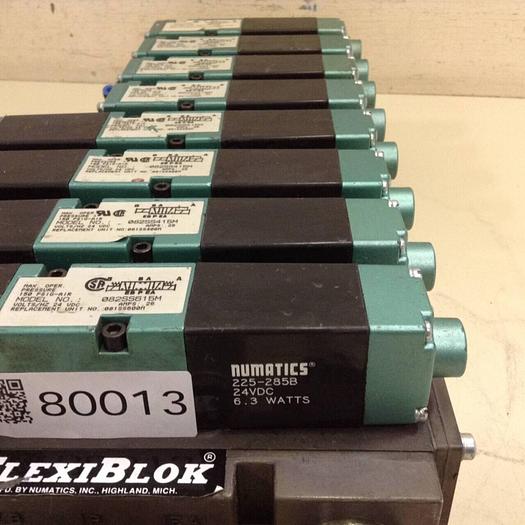 Used NUMATICS Control Block w/ Valves 082SS415M #80013