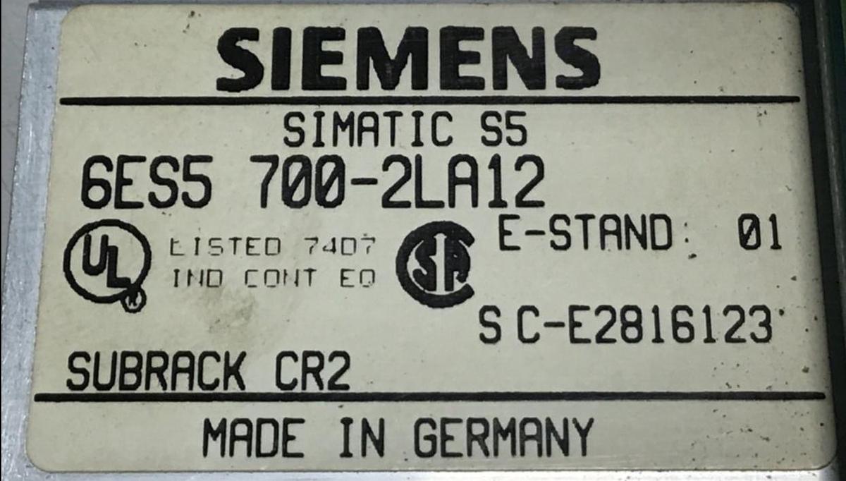 Used SIEMENS Rack Simatic S5 6ES5 700-2LA12 USED