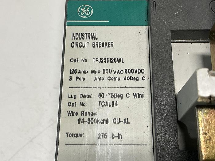 Used GENERAL ELECTRIC TFJ236125WL
