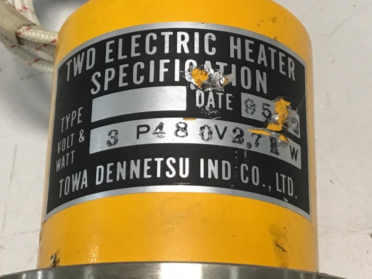 Used TOWA SEIDEN 2.7 kW Heater Element 3P480V2.7KW USED