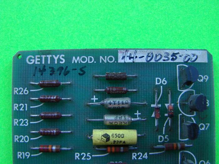 Used GETTYS Circuit Board 44-0035-00 Used
