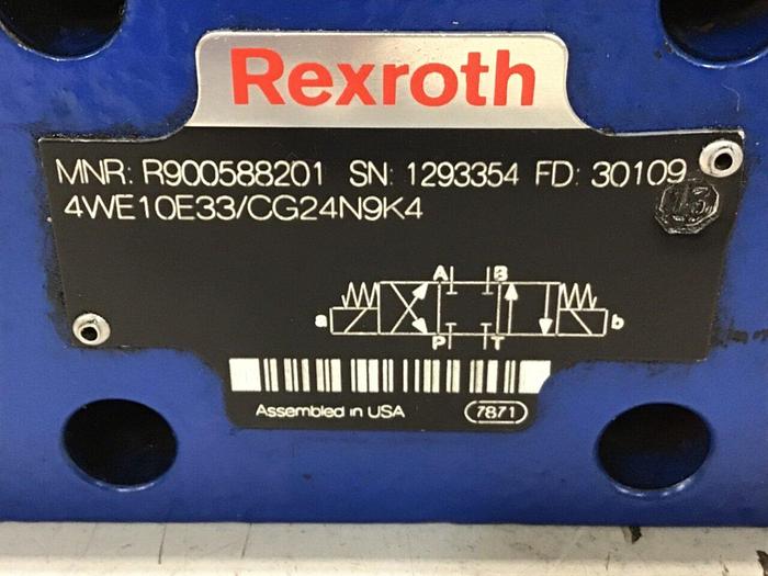 Used REXROTH Valve 4WE10E33/CG24N9K4 Used
