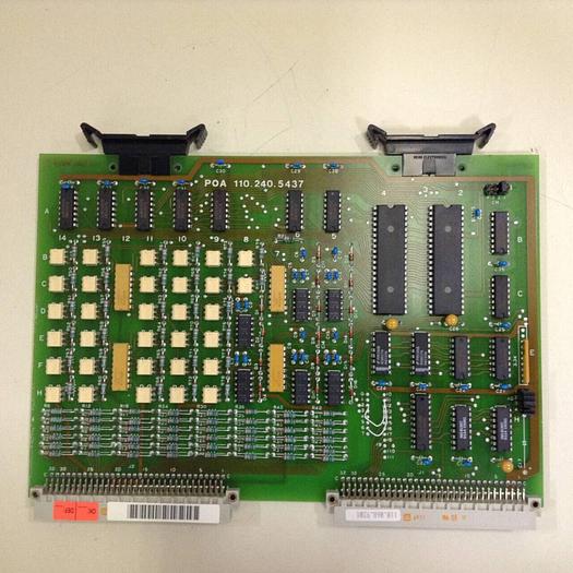 Used NESTAL Control Interface Relay Board POA 110.240.5437 #77985
