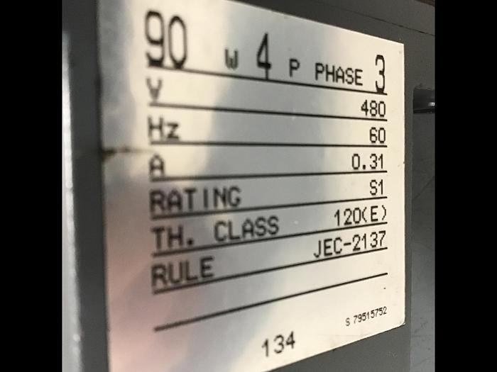 Used MITSUBISHI Geared Motor w/Feed Throat Plate GM-J2W Used #141428