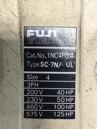 Used FUJI ELECTRIC Contactor SC-7N/UL 1NC4F0 #139719