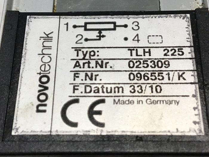 Used NOVOTECHNIK Position Transducer TLH225 Used