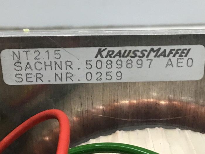 Used KRAUSS MAFFEI Transformer NT215 5089897 #120287